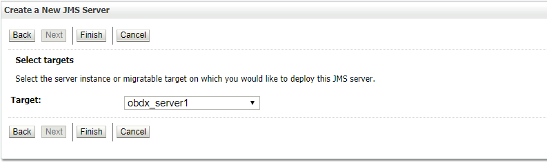 Create New JMS Server